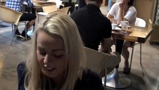 Girl gets fucked in restaurant Christen Courtney 4